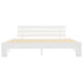 Bed Frame White Solid Pine Wood 180x200 cm 6FT Super King.
