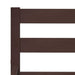 Bed Frame Dark Brown Solid Pine Wood 120x200 cm.