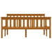 Bed Frame Honey Brown Solid Pinewood 135 x 190 cm.