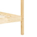 Canopy Bed Frame Solid Pine Wood 90x200 cm.