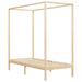 Canopy Bed Frame Solid Pine Wood 100x200 cm.