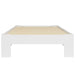 Bed Frame White Solid Pine Wood 90x200 cm.