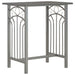 3 Piece Bar Set Wood and Steel Anthracite.