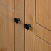 3-Door Wardrobe 118x50x171.5 cm Pine Panama Range.