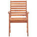 Outdoor Dining Chairs 2 pcs Solid Acacia Wood.