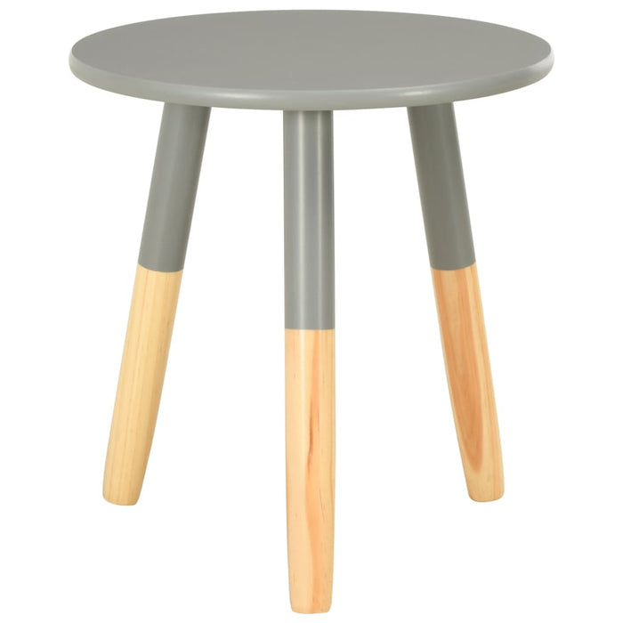 Side Tables 2 pcs Grey Solid Pinewood.