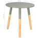 Side Tables 2 pcs Grey Solid Pinewood.
