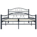 Bed Frame Black Steel 120x200 cm.