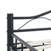 Bed Frame Black Steel 120x200 cm.