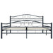 Bed Frame Black Steel 180x200 cm 6FT Super King.