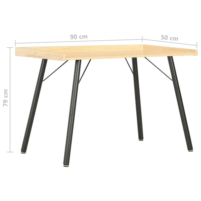 Desk Oak 90x50x79 cm.