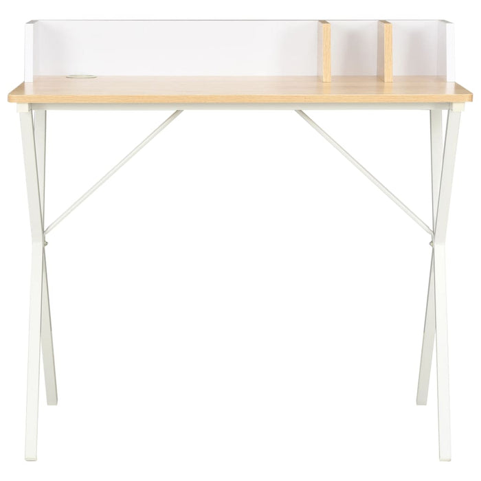 Desk White and Natural 80x50x84 cm.