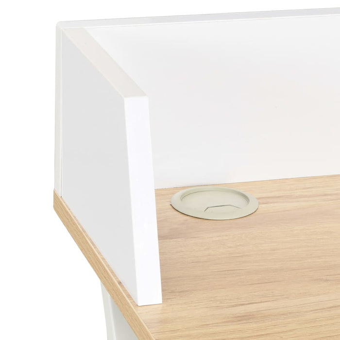 Desk White and Natural 80x50x84 cm.