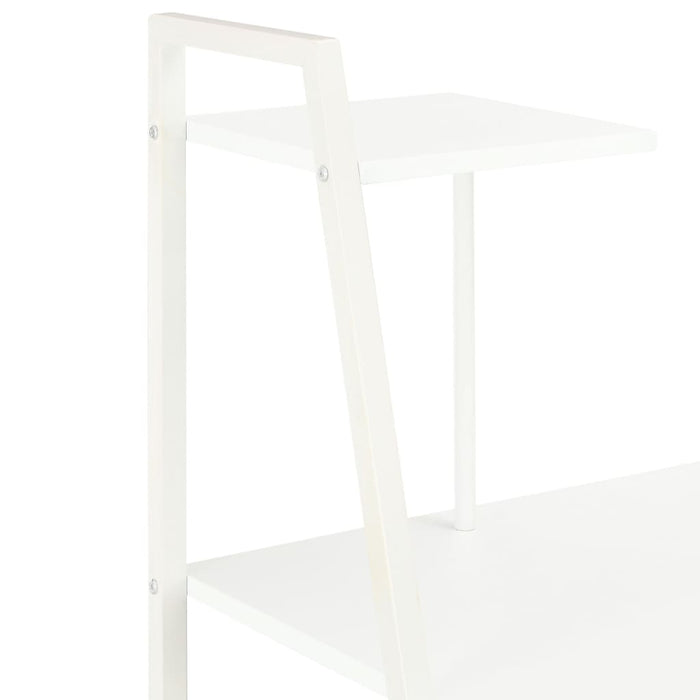 Desk with Shelving Unit White 102x50x117 cm.