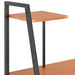 Desk with Shelving Unit Black and Brown 102x50x117 cm.