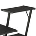Desk with Shelf Black 116x50x93 cm.