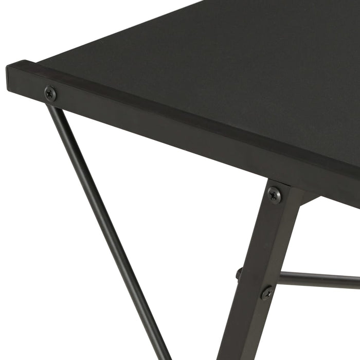 Desk with Shelf Black 116x50x93 cm.