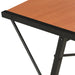 Desk with Shelf Black and Brown 116x50x93 cm.