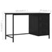 Desk with Drawers Industrial Black 120x55x75 cm Steel.