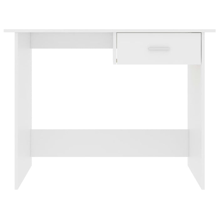 Desk White 100x50x76 cm Engineered Wood.