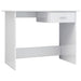 Desk High Gloss White 100x50x76 cm Engineered Wood.