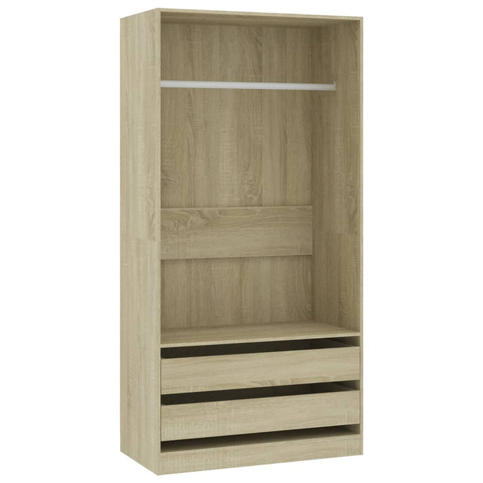Wardrobe Sonoma Oak 100x50x200 cm Engineered Wood