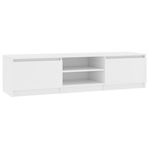 TV Cabinet White 140x40x35.5 cm Engineered Wood.