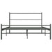 Bed Frame Grey Metal 160x200 cm.