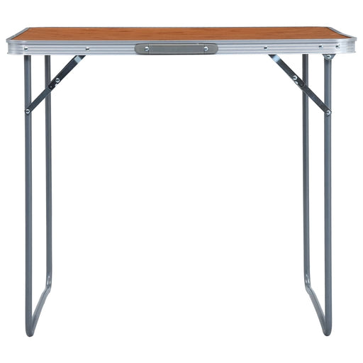 Foldable Camping Table with Metal Frame 80x60 cm.