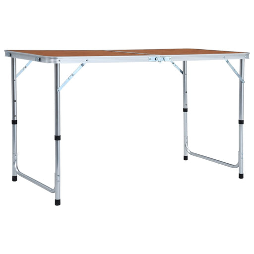 Foldable Camping Table Aluminium 120x60 cm.