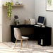 L-Shaped Corner Desk Black 120x140x75 cm Engineered Wood.