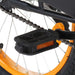 Kids Bike with Front Carrier 20 inch Black and Orange.