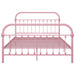 Bed Frame Pink Metal 120x200 cm.
