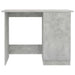 Desk Concrete Grey 100x50x76 cm Engineered Wood.