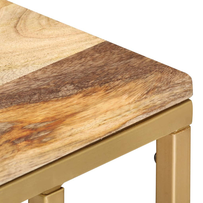 Side Table Solid Mango Wood 35 cm