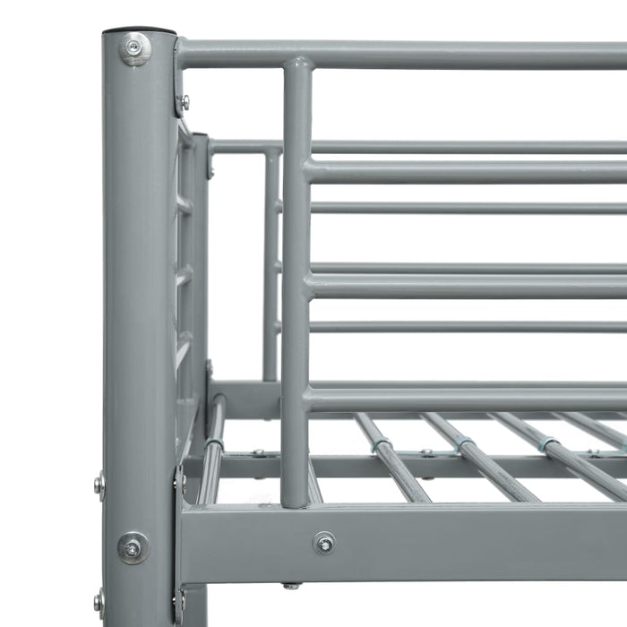 Bunk Bed Grey Metal 90x200 cm.