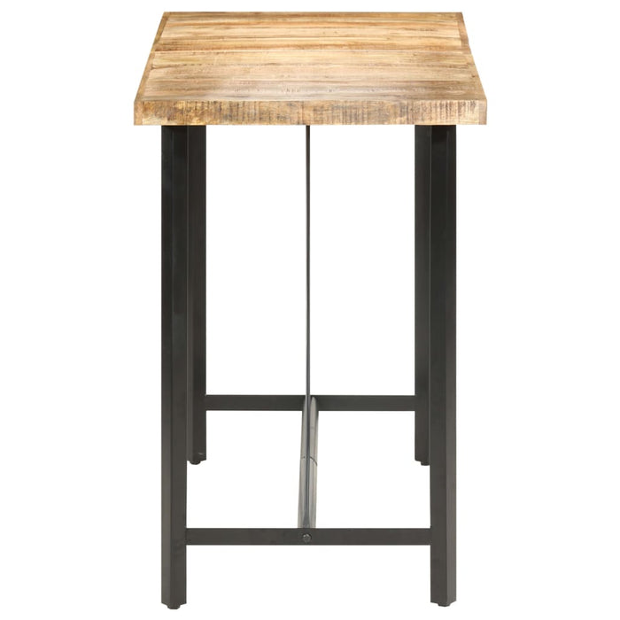 Bar Table 150x70x107 cm Rough Mango Wood.