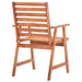 Outdoor Dining Chairs 4 pcs Solid Acacia Wood.