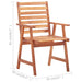Outdoor Dining Chairs 4 pcs Solid Acacia Wood.