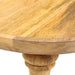 Round Side Table 43x43x66 cm Solid Mango Wood.