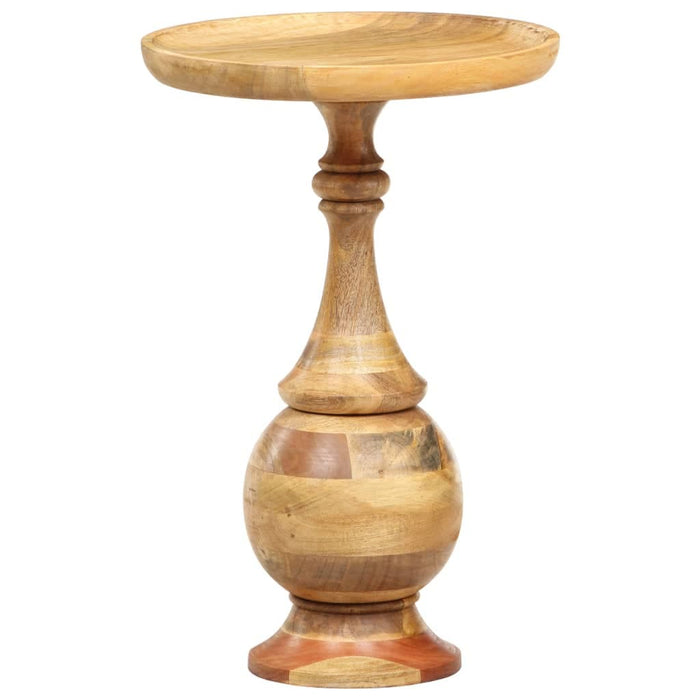 Round Side Table 43x43x66 cm Solid Mango Wood.