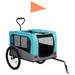 2-in-1 Pet Bike Trailer & Jogging Stroller Blue and Grey.