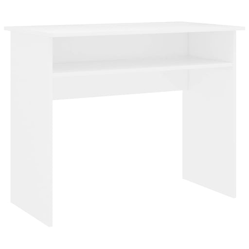 Desk White 90x50x74 cm Engineered Wood.