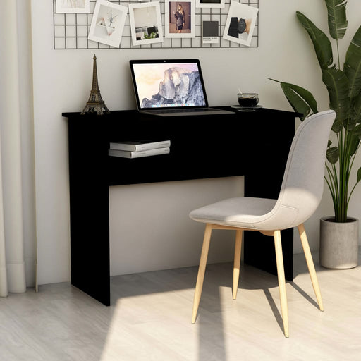 Desk Black 90x50x74 cm Engineered Wood.