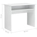 Desk High Gloss White 90x50x74 cm Engineered Wood.