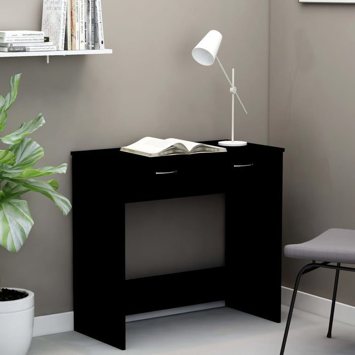 Desk Black Engineered Wood 80 cm