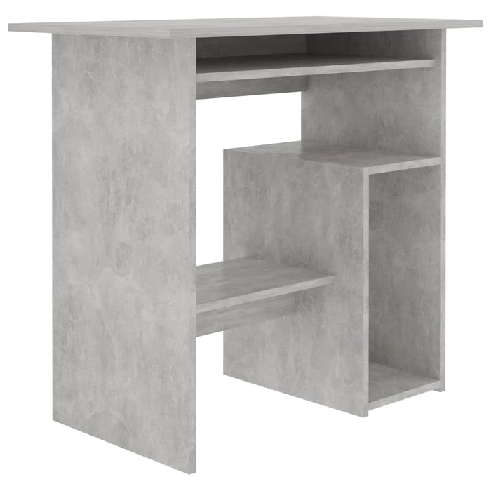 Desk Concrete Grey 80x45x74 cm Engineered Wood.