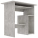 Desk Concrete Grey 80x45x74 cm Engineered Wood.