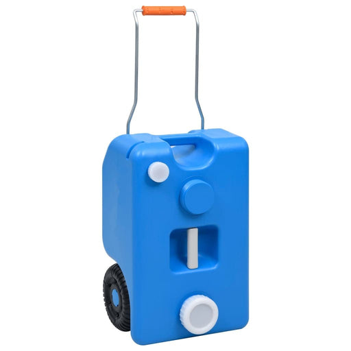 Wheeled Water Tank for Camping 25 L Blue.