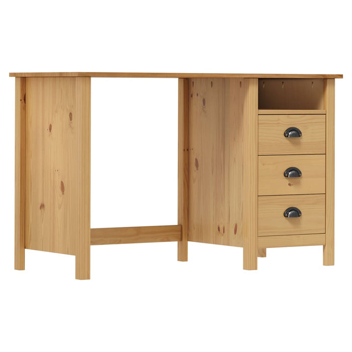 Desk Hill with 3 Drawers 120x50x74 cm Solid Pine Wood.